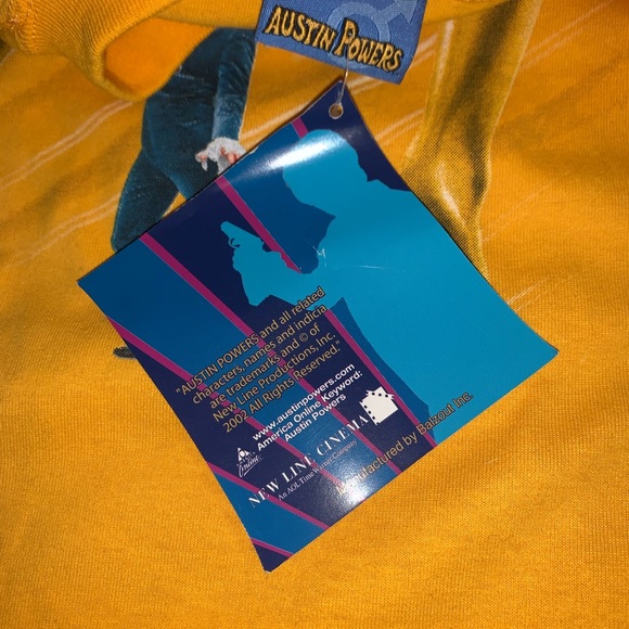 Vintage 2002 Austin Powers Goldmember Yellow Movie Promo Shirt - Picture 5 of 5